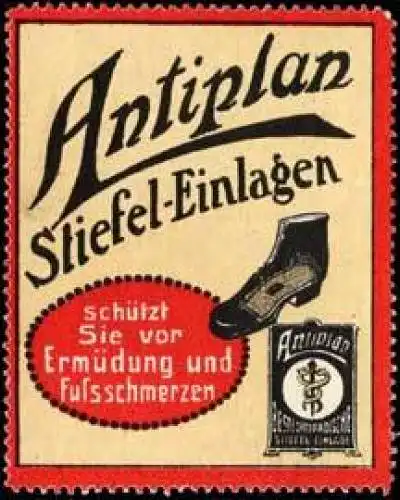 Antiplan Stiefel-Einlagen