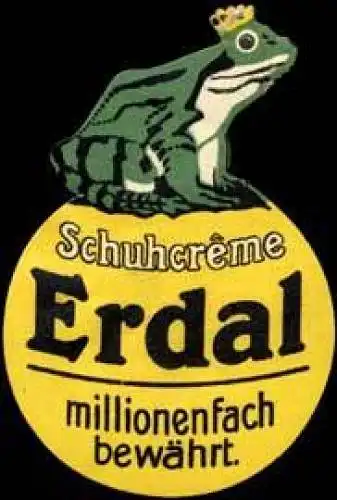 Schuhcreme Erdal Frosch