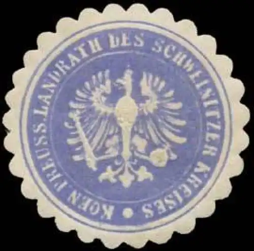 K.Pr. Landrath des Schweinitzer Kreises