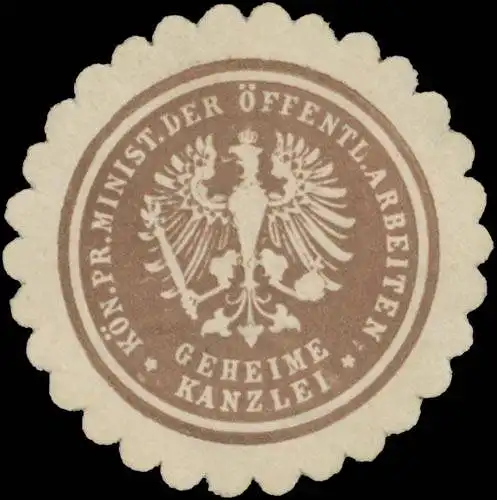 K. Ministerium der Ã¶ffentlichen Arbeiten - Geheime Kanzlei