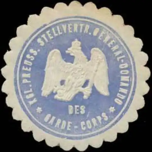 K.Pr. Stellvertr. General-Commando des Garde-Corps