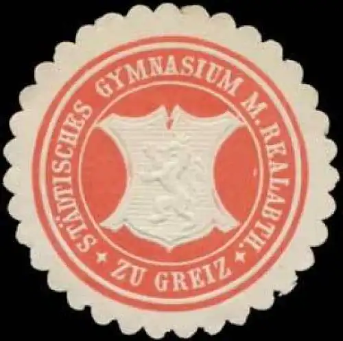 StÃ¤dtisches Gymnasium mit Realabtheilung zu Greiz