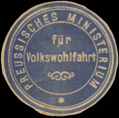 Pr. Ministerium fÃ¼r Volkswohlfahrt