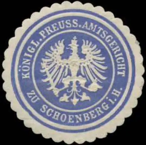 K.Pr. Amtsgericht zu Schoenberg i.H