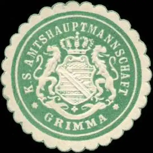 Königlich sächsische Amtshauptmannschaft Grimma