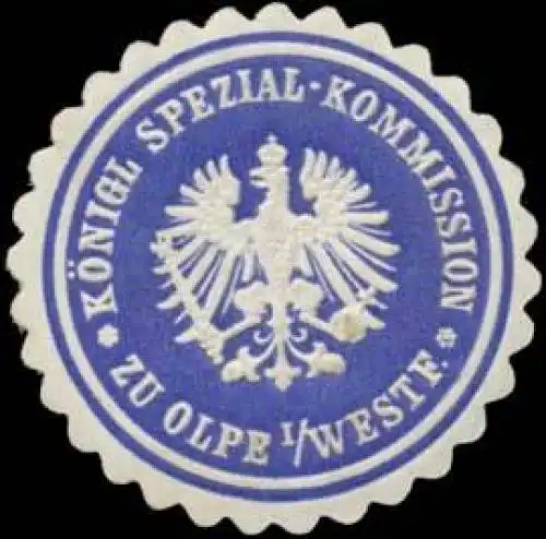 KÃ¶nigl. Spezial-Kommission zu Olpe/Westfalen