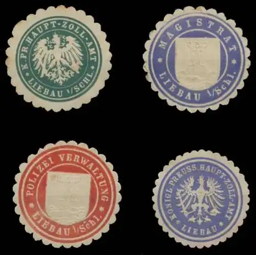 Liebau in Schlesien Sammlung Siegelmarken