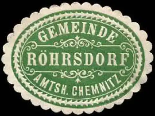 Gemeinde RÃ¶hrsdorf - Amtshauptmannschaft Chemnitz