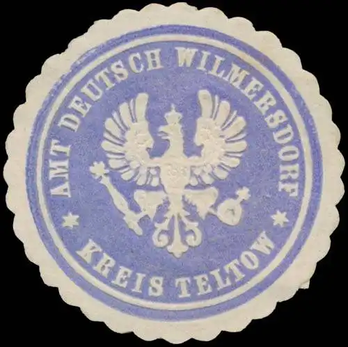 Amt Deutsch Wilmersdorf Kreis Teltow