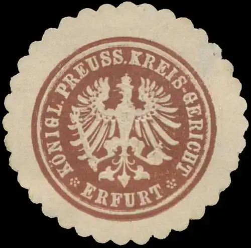 K.Pr. Kreis-Gericht Erfurt