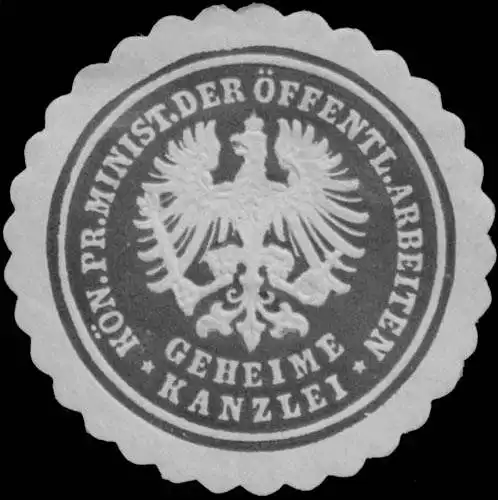 K. Ministerium der öffentlichen Arbeiten - Geheime Kanzlei
