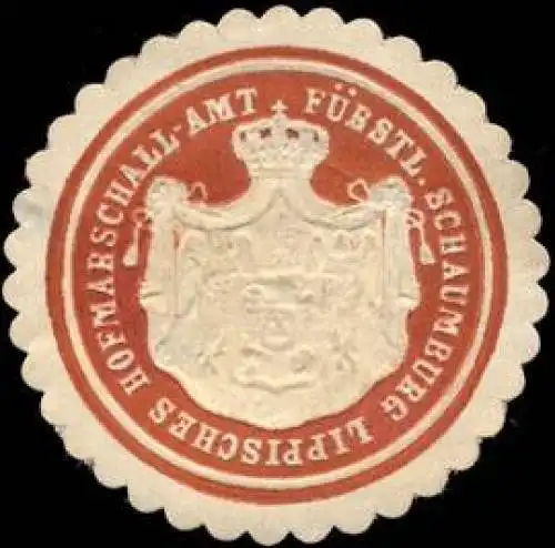 FÃ¼rstliches - Schaumburg - Lippisches Hofmarschall - Amt