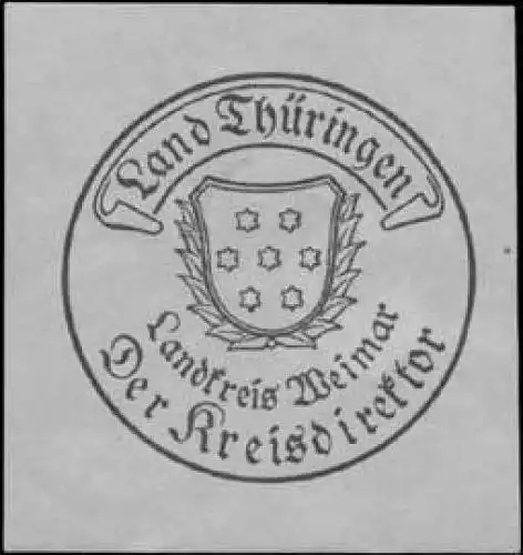 Der Kreisdirektor Landkreis Weimar