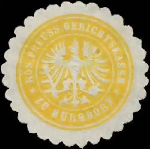 KÃ¶n. Preuss. Gerichtskasse zu Burgdorf