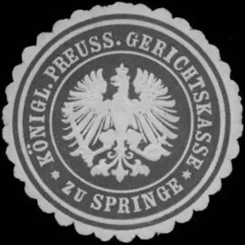 KÃ¶nigl. Preuss. Gerichtskasse zu Springe