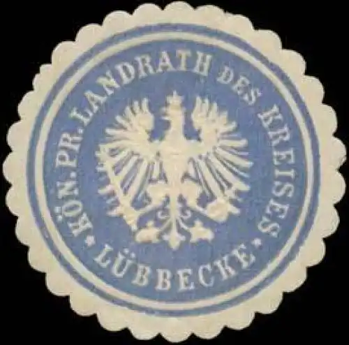 K.Pr. Landrath des Kreises Lübbecke