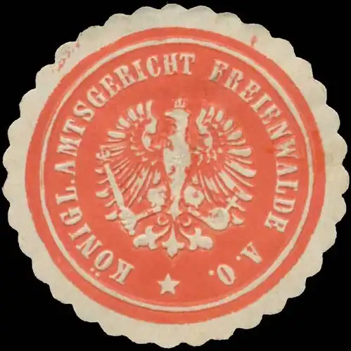 K. Amtsgericht Freienwalde/Oder