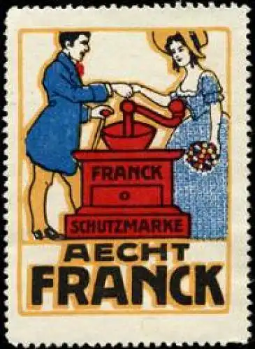 Kaffeemühle Franck Schutzmarke - Aecht Franck