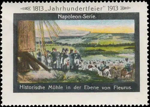 Historische Mühle in der Ebene von Fleurus