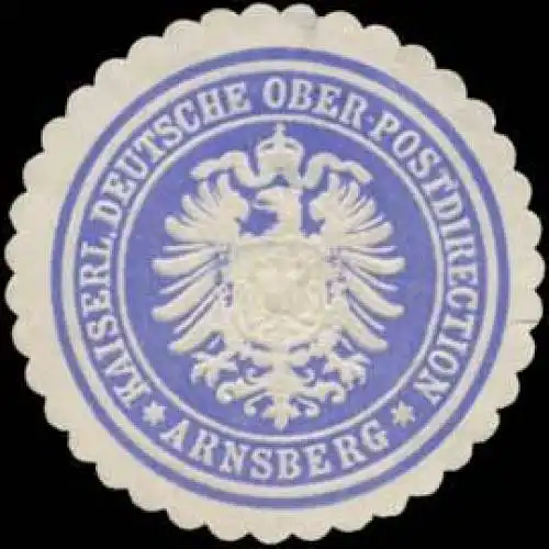 K. Deutsche Ober-Postdirection Arnsberg