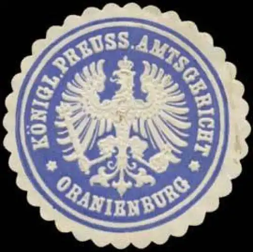 K.Pr. Amtsgericht Oranienburg