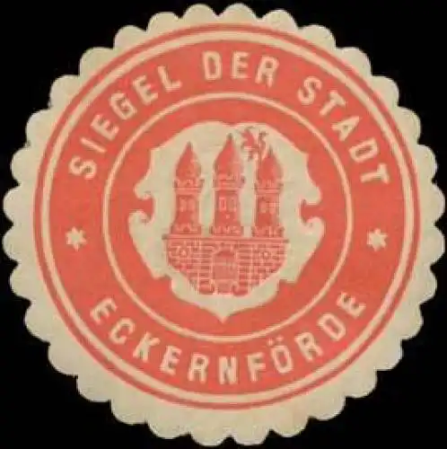 Siegel der Stadt EckernfÃ¶rde