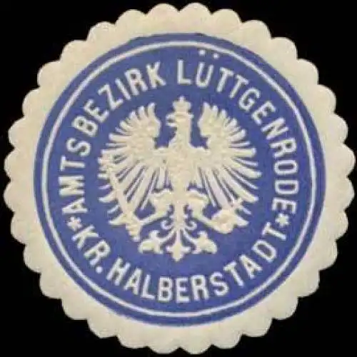 Amtsbezirk LÃ¼ttgenrode Kreis Halberstadt