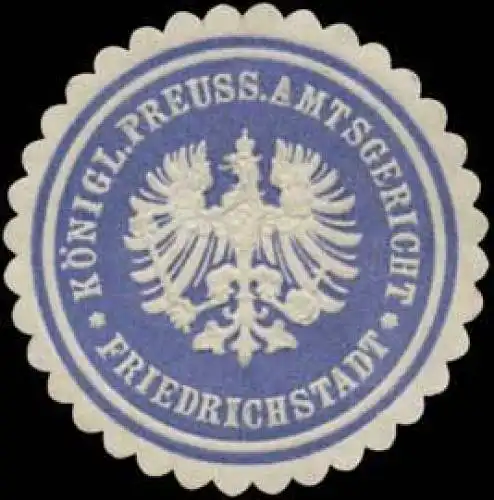 KÃ¶nigl. Preuss. Amtsgericht Friedrichstadt