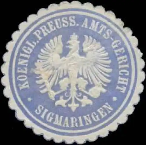 K.Pr. Amts-Gericht Sigmaringen