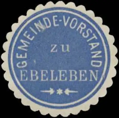 Gemeinde-Vorstand zu Ebeleben