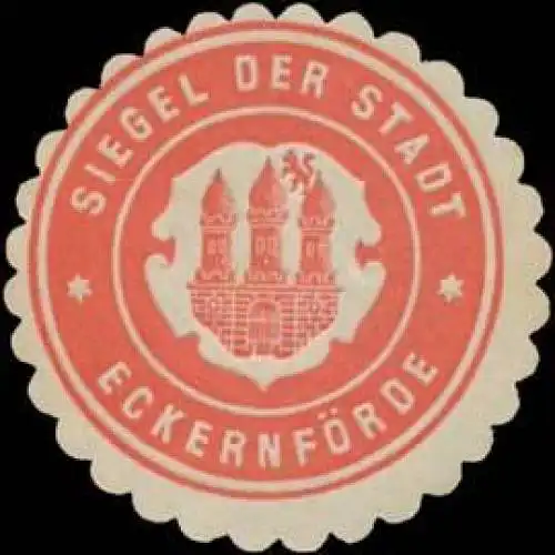 Siegel der Stadt EckernfÃ¶rde