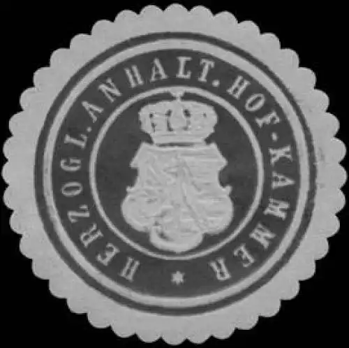 H. Anhalt. Hofkammer