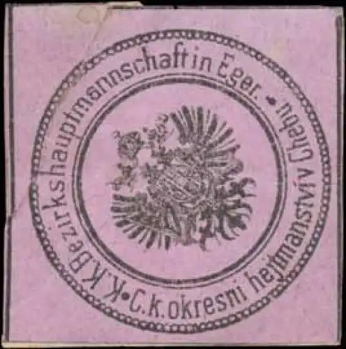 K.K. Bezirkshauptmannschaft in Eger