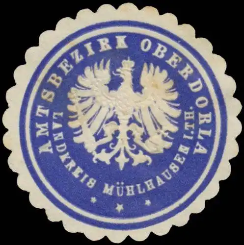 Amtsbezirk Oberdorla Landkreis Mühlhausen/Thüringen