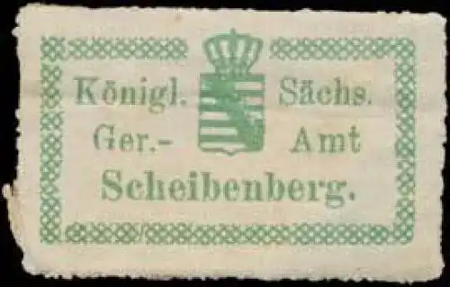 K.S. Gerichtsamt Scheibenberg