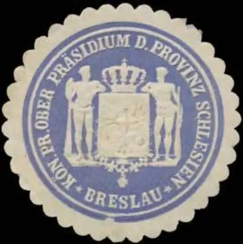 K.Pr. Ober Präsidium der Provinz Schlesien