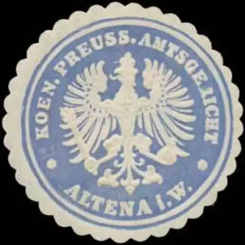K.Pr. Amtsgericht Altena i.W
