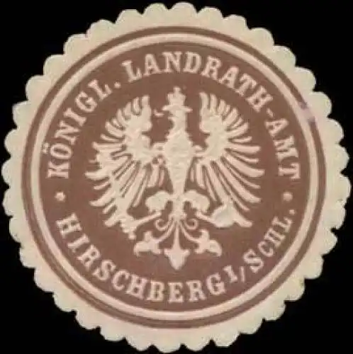 K. Landrath-Amt Hirschberg/Schlesien