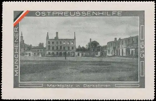 Marktplatz in Darkehmen/OstpreuÃen