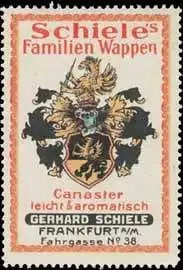 Tabakwaren - Schieles Familien Wappen