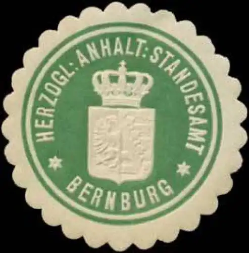 H. Anhalt. Standesamt Bernburg
