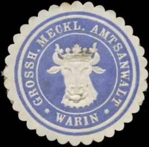 Gr. Meckl. Amtsanwalt Warin