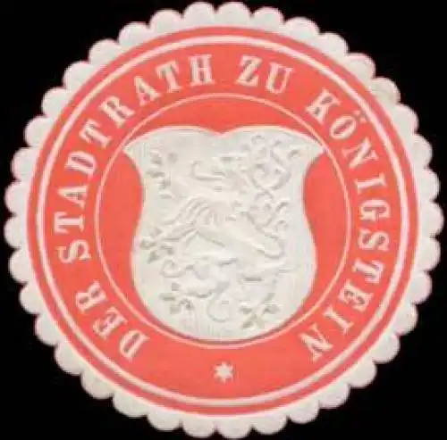 Der Stadtrath zu KÃ¶nigstein