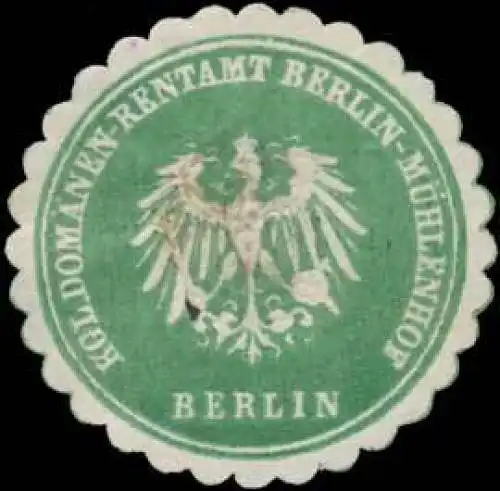 K. DomÃ¤nen-Rentamt Berlin-MÃ¼hlenhof