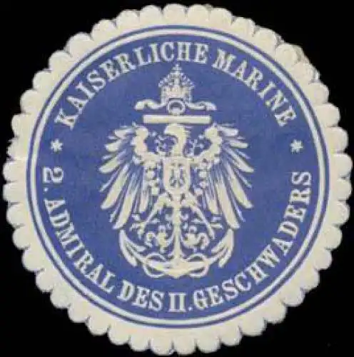 K. Marine 2. Admiral des II. Geschwaders