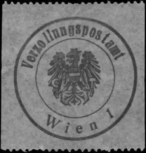 Verzollungspostamt Wien 1