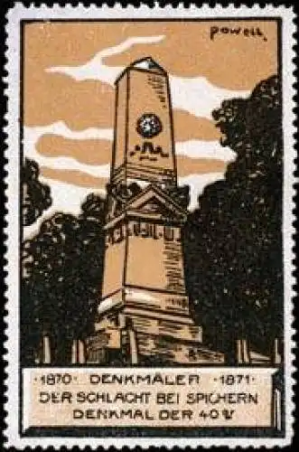 DenkmÃ¤ler der Schlacht bei Spichern 1870 - 1871