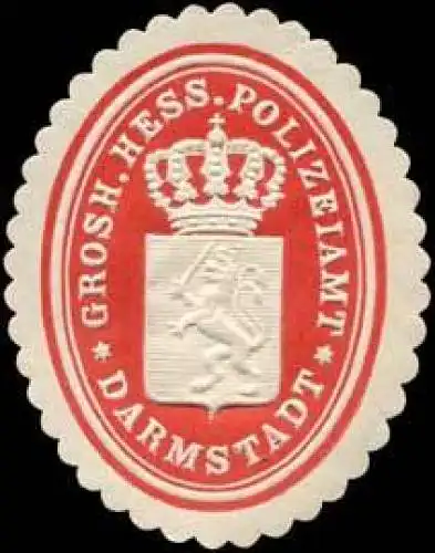 Grossherzoglich Hessisches Polizeiamt - Darmstadt