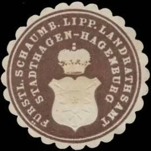 F. Schaumb. Lipp. Landrathsamt Stadthagen-Hagenburg