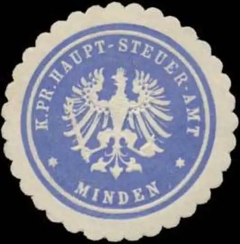 K.Pr. Haupt-Steuer-Amt Minden